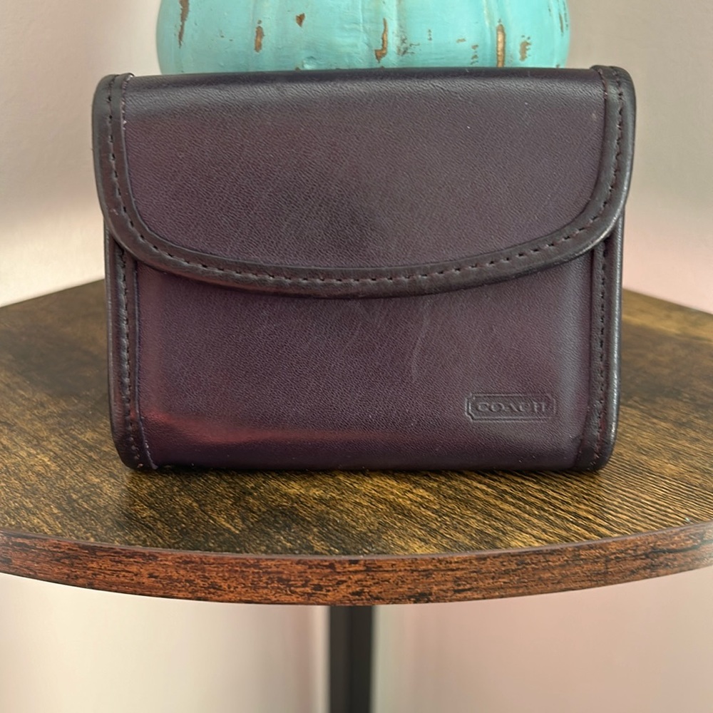 Vintage Coach Coin and Card Case - damaged